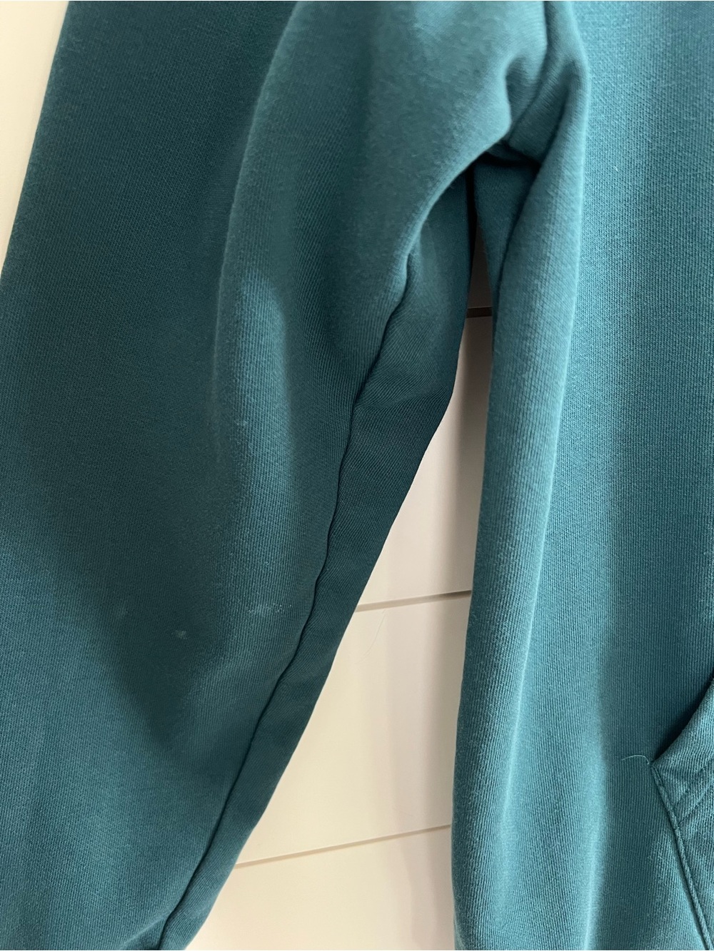 Gymshark Fraction Hoodie Women’s Small Teal Blue Pullover Sweatshirt Logo Hood - Picture 10 of 10